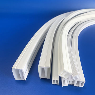 Perfis de Borracha de Silicone Transparentes para Luzes LED, Extrusão Resistente ao Calor